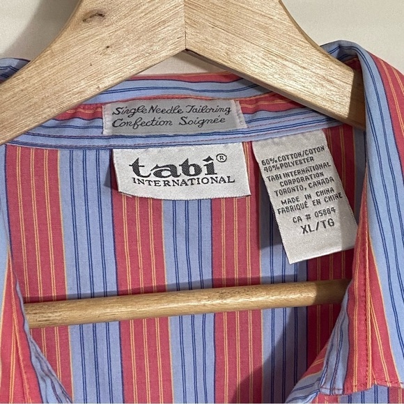 Vintage Tabi Striped Button Down size XL - Picture 2 of 6